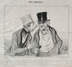Types Parisiens, plaat 26: Ja, Meneer, uw respectabele uitstraling moedigt me aan...