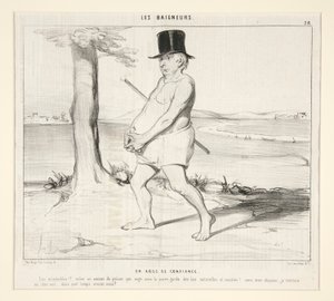 Een misbruik van vertrouwen. De ellendigen!! een advocaat uit de gevangenis stelen die zwemt onder de bescherming van de natuurlijke en sociale wetten! door Honoré Daumier