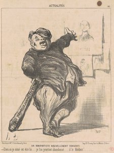 Een nieuw bekeerde Bonapartiste door Honoré Daumier