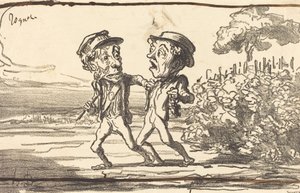 Een crimineel! door Honoré Daumier