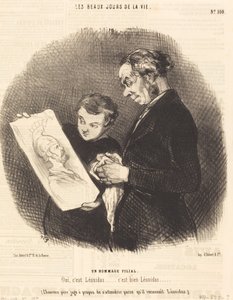 Een Filiale Hulde door Honoré Daumier