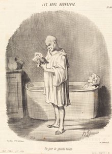 Een Dag van Grote Toilette door Honoré Daumier