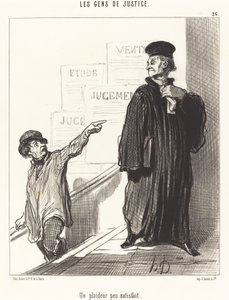 Een ontevreden eiser door Honoré Daumier