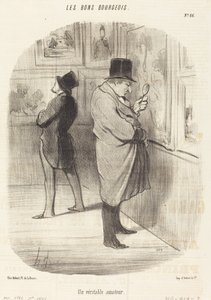 Un Veritable amateur door Honoré Daumier