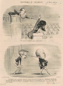 Een Vermoeiende Toespraak voor de Voorzitter door Honoré Daumier