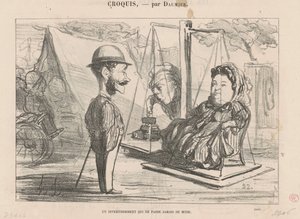 Een vermaak dat ... van mode door Honoré Daumier