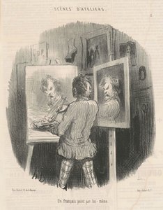 Een Fransman geschilderd door zichzelf door Honoré Daumier