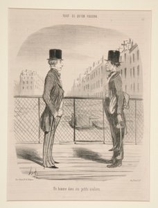 Een man in zijn kleine schoenen, uit Tout Ce Qu door Honoré Daumier