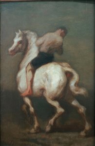 Een Man op een Wit Paard
