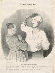 Een heer die zich verjongt door Honoré Daumier