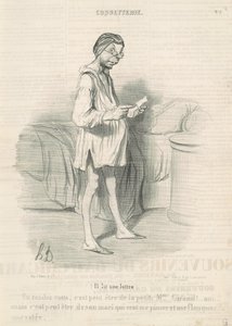 Een afspraak, het is misschien... door Honoré Daumier