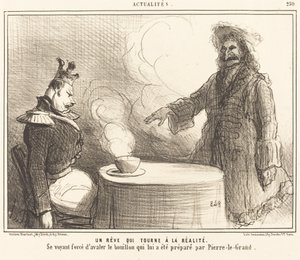 Een droom die werkelijkheid wordt door Honoré Daumier
