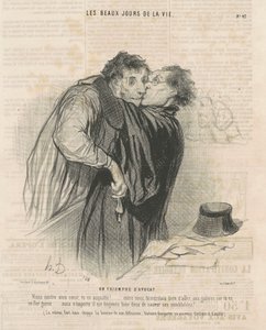 Een triomf van een advocaat door Honoré Daumier