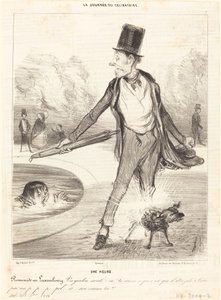 Een Uur - Wandeling in Luxemburg door Honoré Daumier