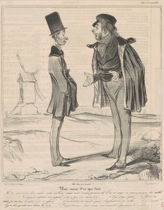 Een Slapende Goudmijn door Honoré Daumier