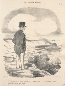 Daar gaat mijn vrouw toch... door Honoré Daumier