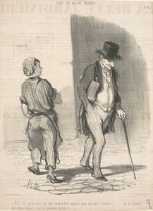 Daar is een persoon die moet ... ongerust zijn ... door Honoré Daumier