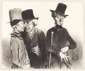 Kijk! jij bent rentenier geworden, ik dokter, hij... door Honoré Daumier