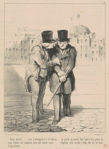Je zult zien ... niets zal ontsnappen aan de daling ... door Honoré Daumier