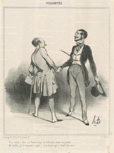 Je komt dineren, mijn vrouw eet in de stad ... door Honoré Daumier