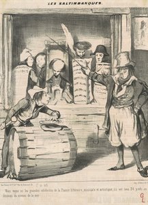 U ziet hier de grote beroemdheden... door Honoré Daumier