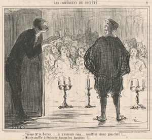 Laten we zien, meneer de Baron... door Honoré Daumier