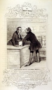 illustraties over ideeën en legendes Philipon onder de titel Les Cent en Robert Macaire