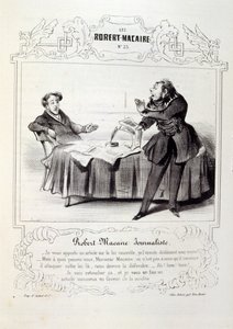 Illustraties over ideeën en legendes Philipon onder de titel Les Cent en Robert Macaire door Honoré Daumier