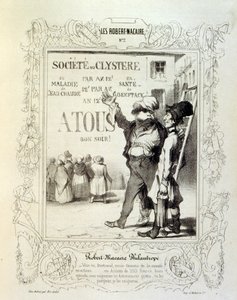 Illustraties over ideeën en legendes Philipon onder de titel Les Cent en Robert Macaire door Honoré Daumier
