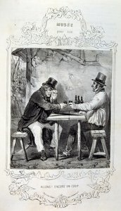 Illustraties over ideeën en legendes Philipon onder de titel Les Cent en Robert Macaire door Honoré Daumier