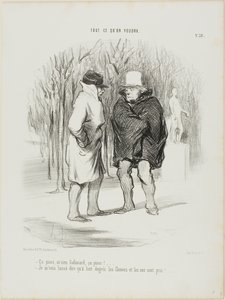 "- Het is nippy, meneer Galimard, het is nippy!... - Sta me toe te zeggen dat bij 8 graden de rivieren en de neuzen bevroren zijn...," plaat 39 uit Tout Ce Qu