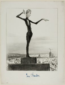 Een suggestie van de Charivari aan Mr. Léon Faucher om in de toekomst Telegrafische Blunders te vermijden, plaat 122 uit Actualités door Honoré Victorin Daumier