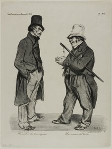 Een belegger van Spaanse Cortes-obligaties. Een belegger in Spaanse staatsobligaties, plaat 423 door Honoré Victorin Daumier