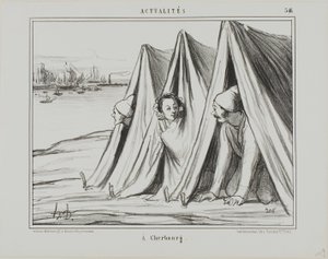 Bij Cherbourg, plaat 546 uit Actualités door Honoré Victorin Daumier