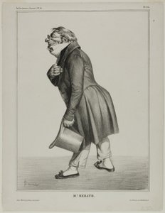 Auguste-Hilarion, graaf van Kératry door Honoré Victorin Daumier