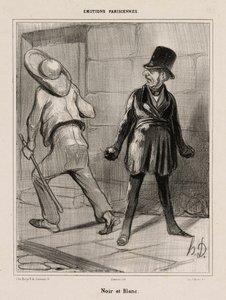 Zwart-wit, plaat 23 uit Émotions Parisiennes door Honoré Victorin Daumier