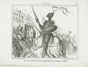 El Cid gaat ook het veld op om tegen de Moren te vechten, plaat 116 van Actualités