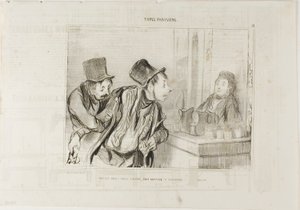 "Is alles betaald En we hebben niemand beledigd... Dag," plaat 31 van Types Parisiens