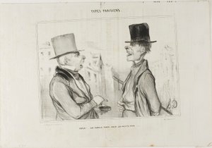 Geweldige tijden voor kleine..., plaat 7 van Types Parisiens door Honoré Victorin Daumier