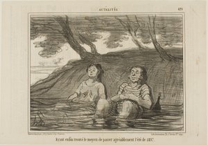 Na eindelijk de oplossing te hebben gevonden om de zomer van 1857 op een aangename manier door te brengen, plaat 429 uit Actualités