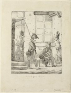"Ik bewaak het stadhuis" door Honoré Victorin Daumier
