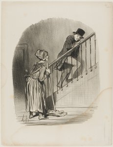 "Is mijn vrouw thuis Ja, monsieur, en uw nicht ook...," plaat 4 uit Tout ce qu