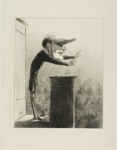 Jules de L (ook bekend als Lasteyrie de Argandlamp). Voormalig lid van de oppositie, nu vijand van het licht... verblind door de plotselinge verschijning van de zon van de Republiek, draagt Jules de Lasteyrie nu de oogschaduw van de Constitutionnel, plaat 
