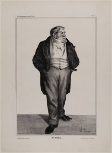 Mr. Baill..., plaat 312 van Cartooning Celebrities door Honoré Victorin Daumier
