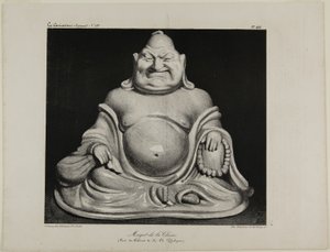 Porseleinen figuur uit China (uit de privécollectie van Mr. Charles Philipon), plaat 416 door Honoré Victorin Daumier