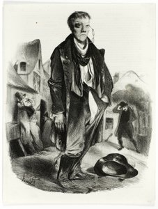 De dronkaard door Honoré Victorin Daumier