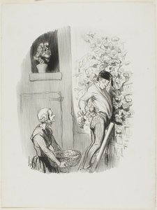 De druivenverzamelaar, van Les Bons Bourgeois