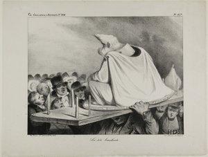 Het losse hoofd, plaat 427 door Honoré Victorin Daumier