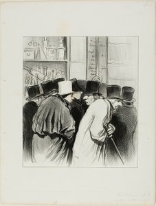 "De thermometer van ingenieur Chevalier had gelijk... bij 10 graden zijn zowel de grote rivieren als de neuzen verkouden geworden... stel je voor dat het drie weken kan duren voordat mijn neus ontdooid is!..," bord 5 uit Paris L