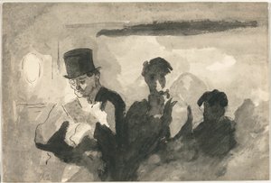 Derde klas door Honoré Victorin Daumier
